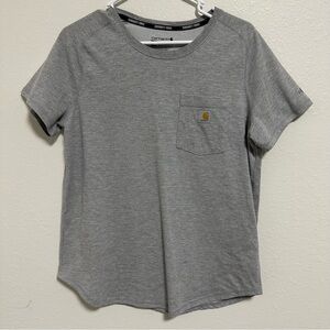 Men’s Gray Carhartt Force Relaxed T Shirt Size Large